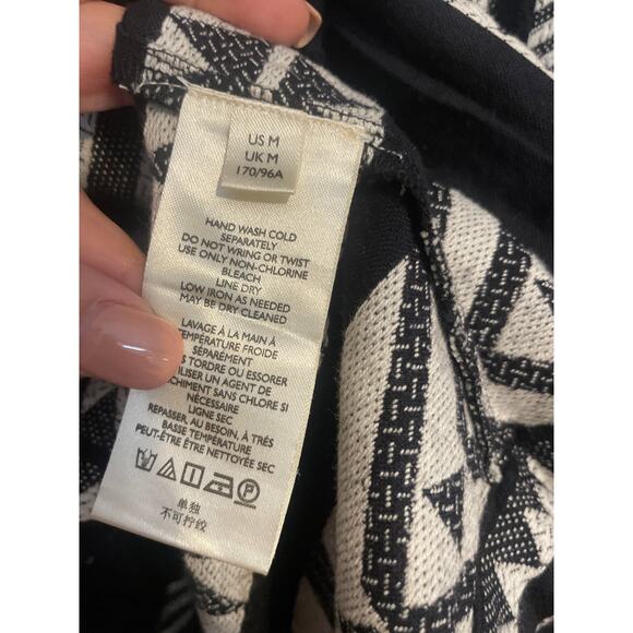 Anthropologie MAEVE Dominique Jacquard Mini Dress Pockets Medium M Oversize - Picture 6 of 8